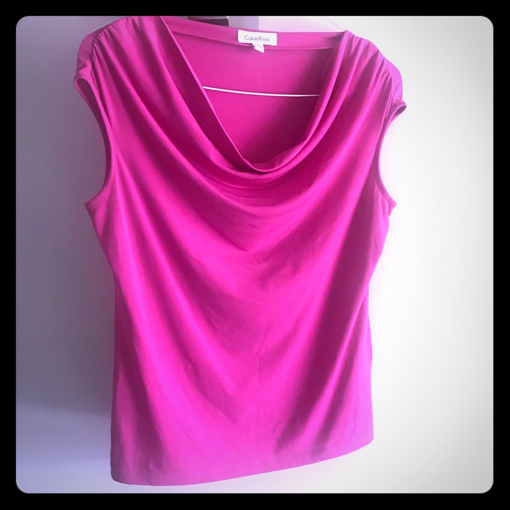 Calvin Klein sleeveless pink top